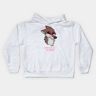 Wolf.exe Corrupted Kids Hoodie